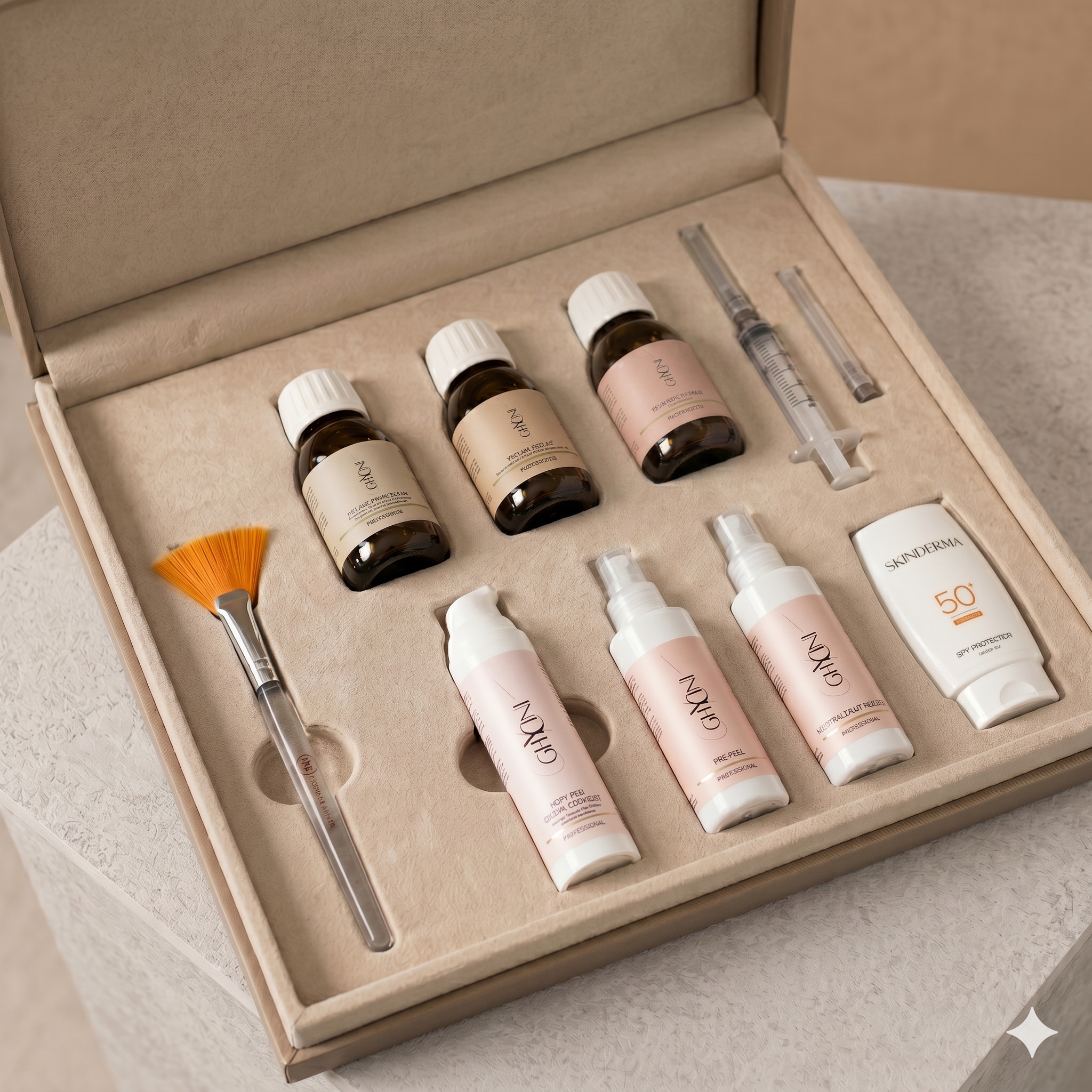 COFFRET EXPERT PEELING (Anti-Âge – Peaux Grasses – Éclaircissant)