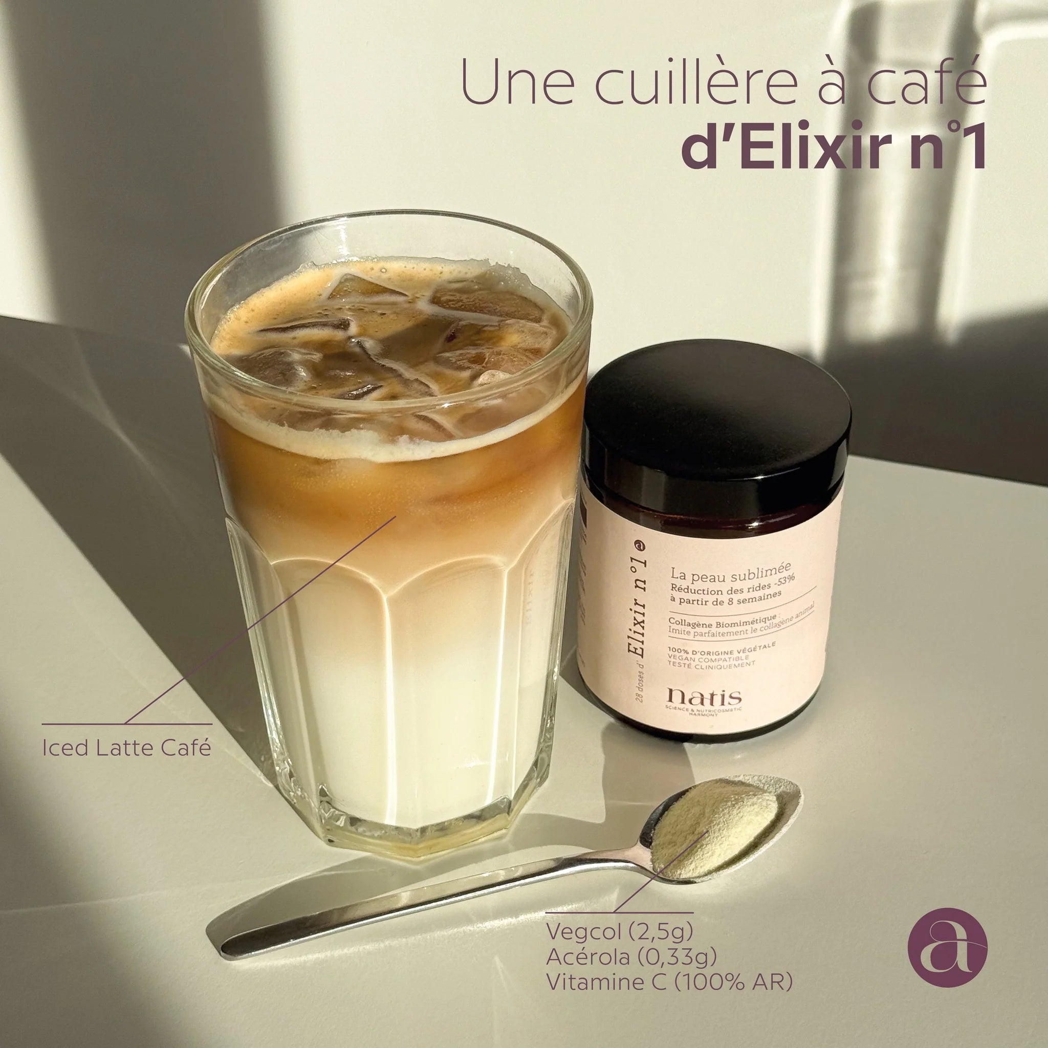 Collagène biomimétique
Elixir n°1 : La peau sublimée