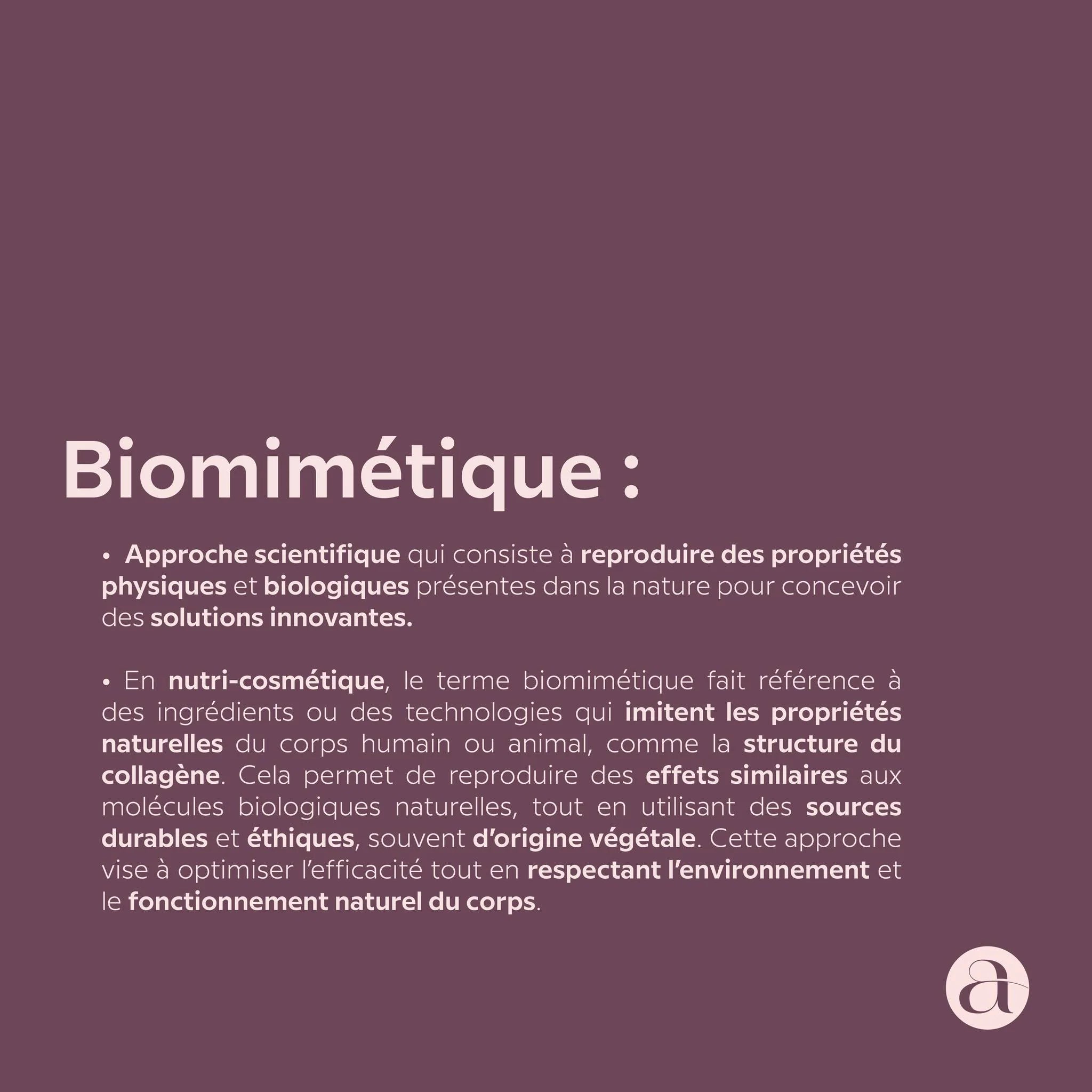 Collagène biomimétique
Elixir n°1 : La peau sublimée