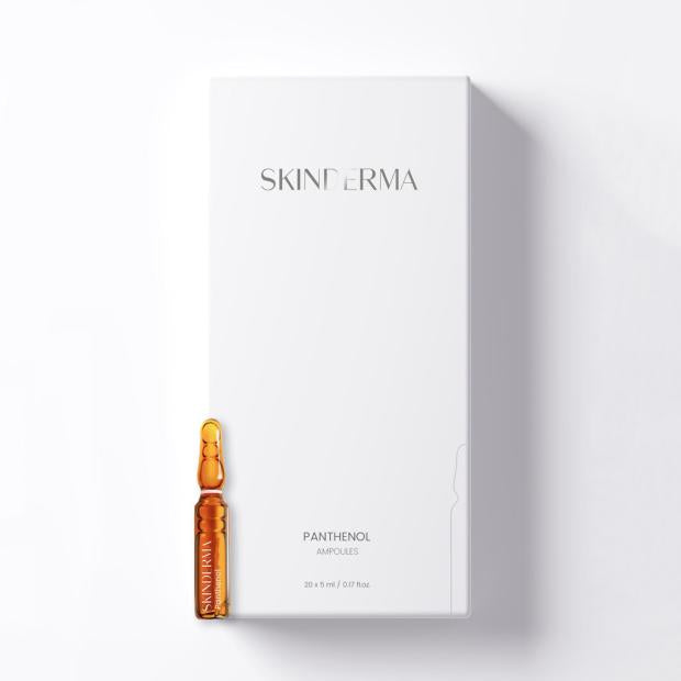 PANTHENOL (Traite les peaux très sèches et renforce la structuree des cheveux) - 20 Ampoules de 5 ml- Skinderma