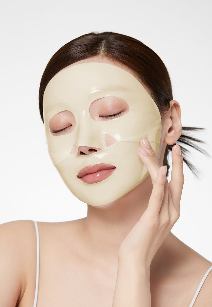 Masque post-injection, masque apaisant rougeurs, masque hydrogel acide hyaluronique, masque professionnel, soin occlusif apaisant, récupération cutanée. Image