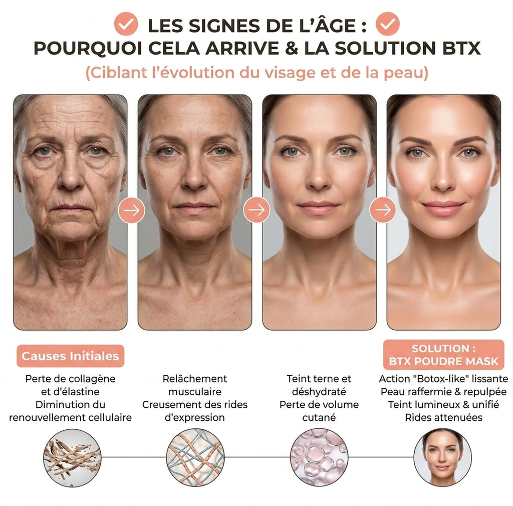 Le masque botox est la solution idéale pour combattre vos rides et ridules. Grâce à des principes actifs puissants comme les peptides, le masque va venir lisser le grain de peau, raffermir, repulpé et obtenir un teint unifier. 