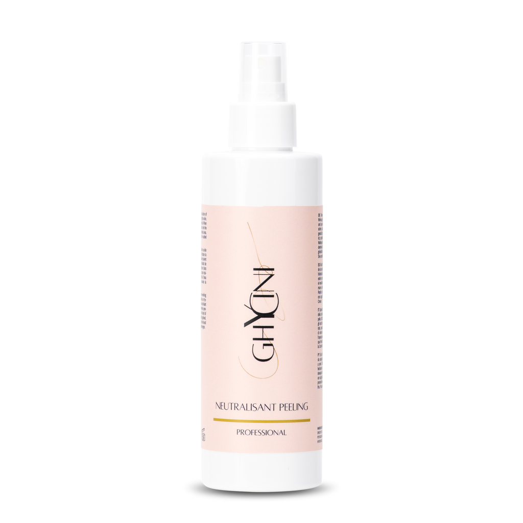 Le neutralisant permets de stopper les effets du peeling lorsque la peau réagit. Il est primordial lors d'un soin peeling