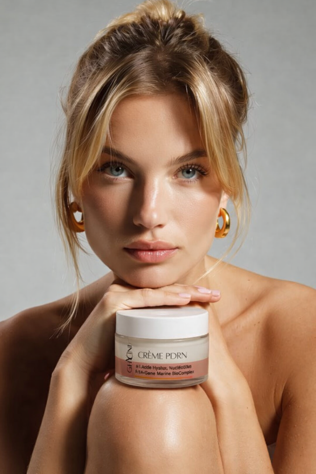 Crème PDRN ADN de saumon Ghycini régénération éclat visage