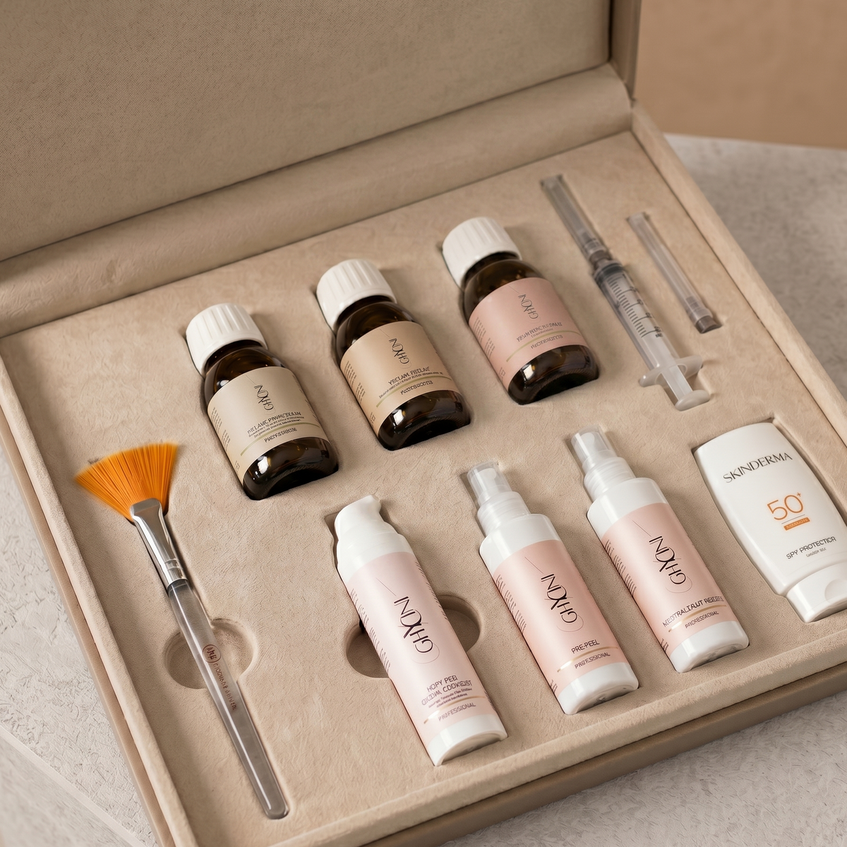 Coffret peeling professionnel Ghycini mandélique azélaïque éclaircissant