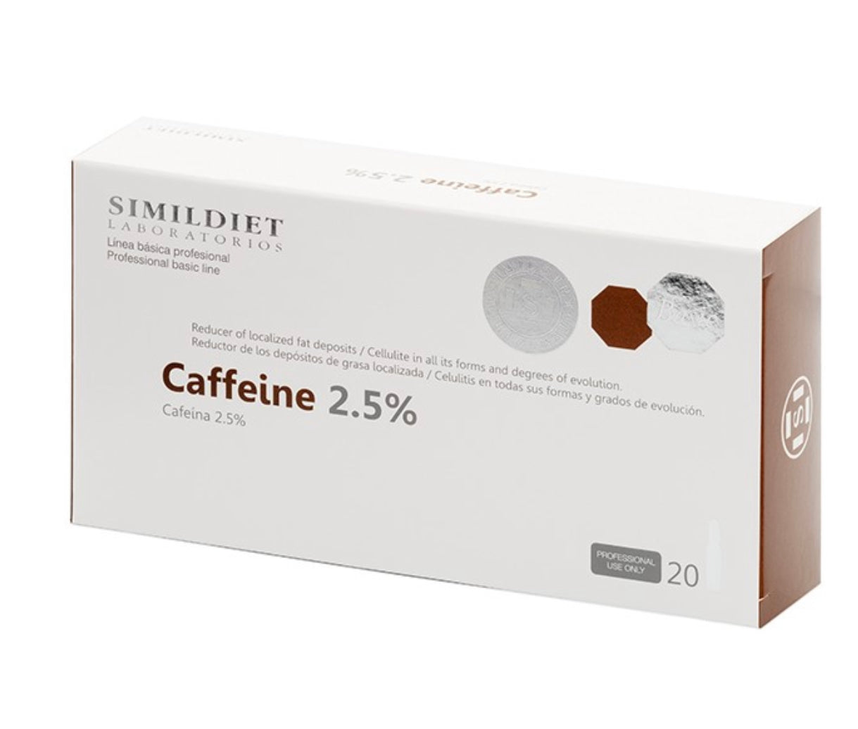 Caffeine 2,5% simidiet (perte de poids)