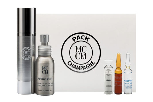 PACK CHAMPAGNE (Traitement anti-âge intensif avec un système d'exfoliation multi-actif,Resseres les pores)